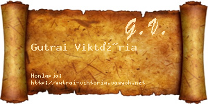 Gutrai Viktória névjegykártya